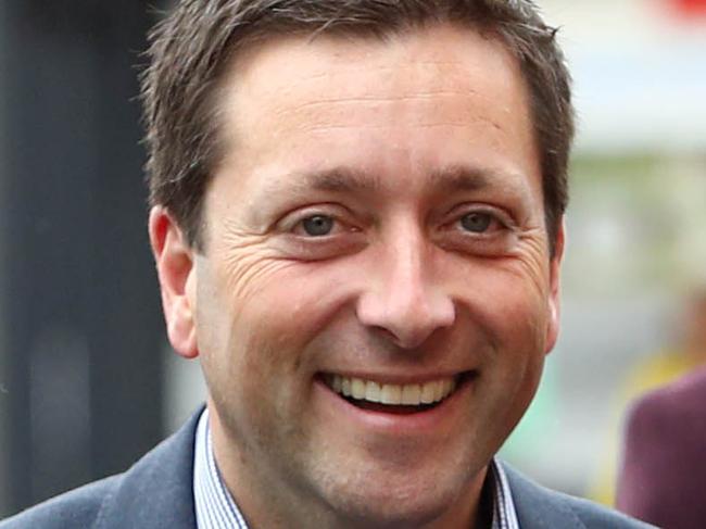 06/11/18 State opposition leader Matthew Guy arrives to watch the 2018 Melbourne Cup at the Garfield Hotel in Victoria's Gippsland. Aaron Francis/The Australian