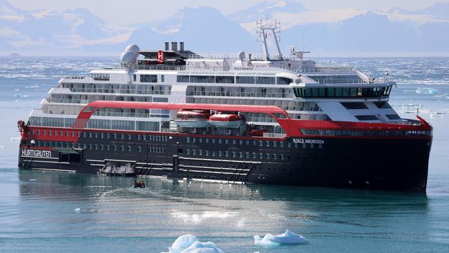 Queensland doctors aboard MS Roald Amundsen may soon be able to disembark and fly home. Picture: John Borthwick