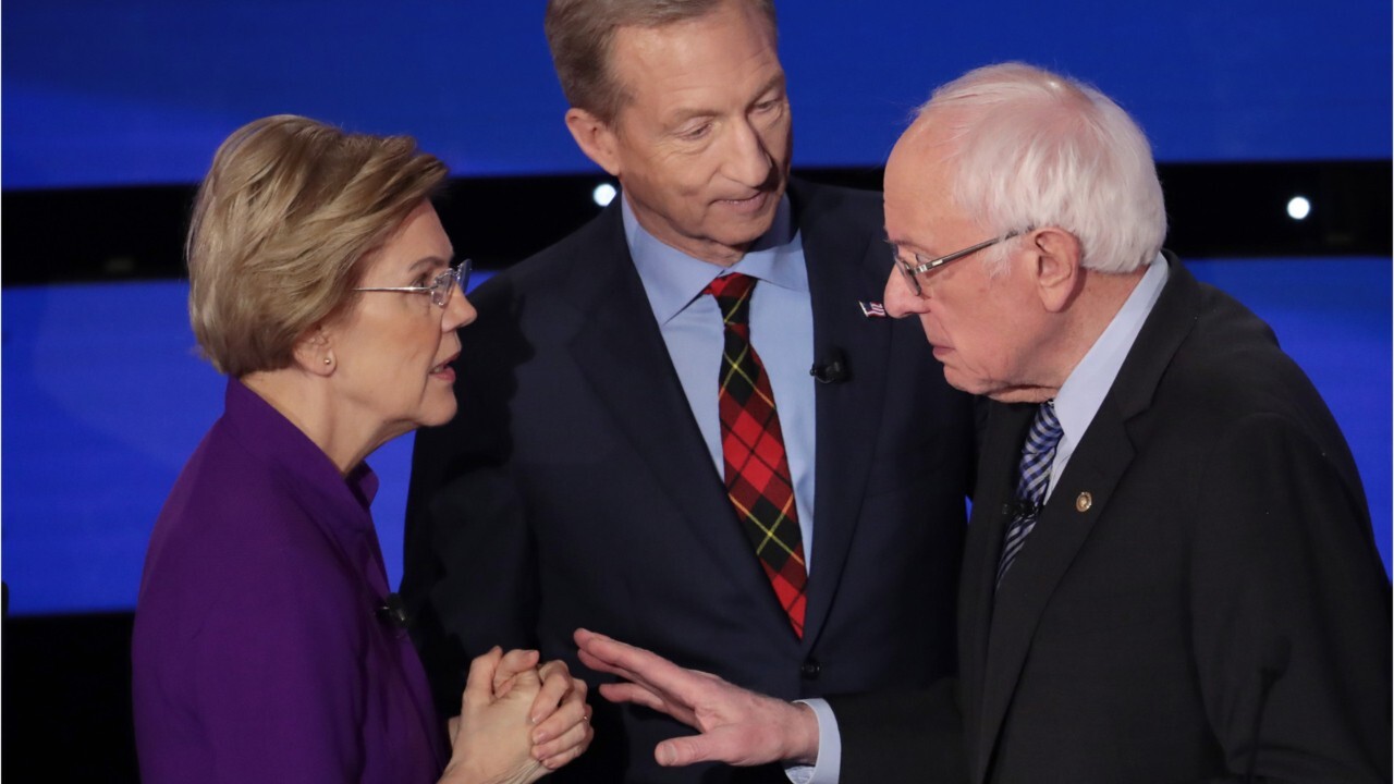 Elizabeth Warren Confronts Bernie Sanders After Iowa Debate Sky News Australia 