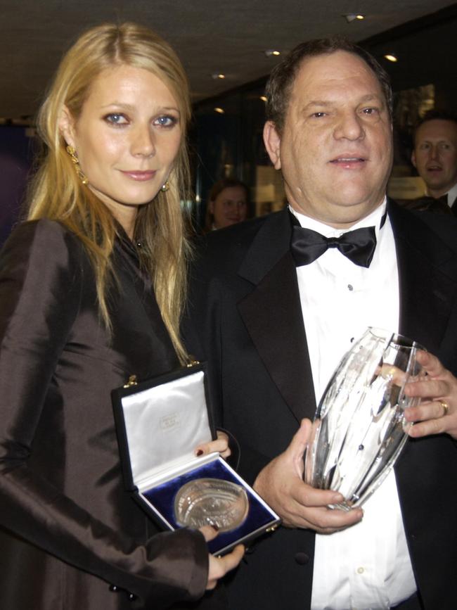 Harvey Weinstein with Gwyneth Paltrow, who spoke on the record about his shocking behaviour. Picture: Getty Images