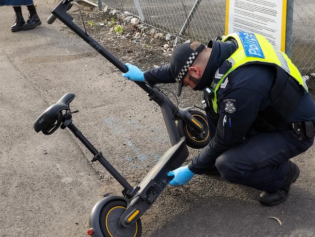 Acting Inspector Darren Kenos ‘makes no apologies’ for the Brunswick crackdown. Picture: Ian Currie