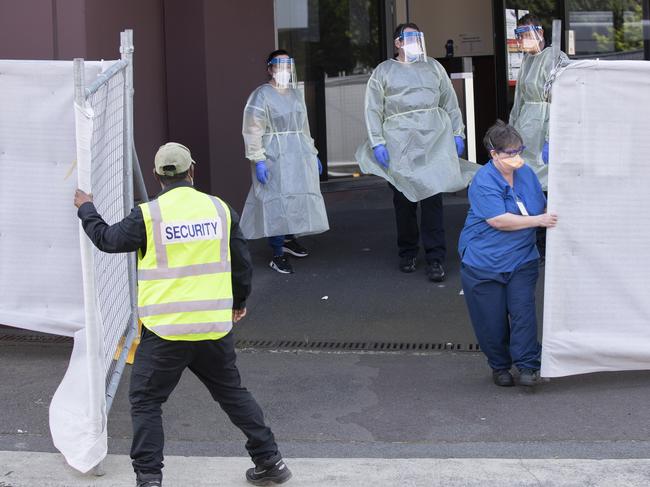 He has since been transferred to the Fountainside Hotel in Hobart. Picture: Eddie Safarik