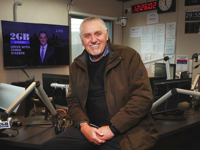 Ray Hadley in the 2GB studios in Pyrmont on Tuesday. Picture: Rohan Kelly