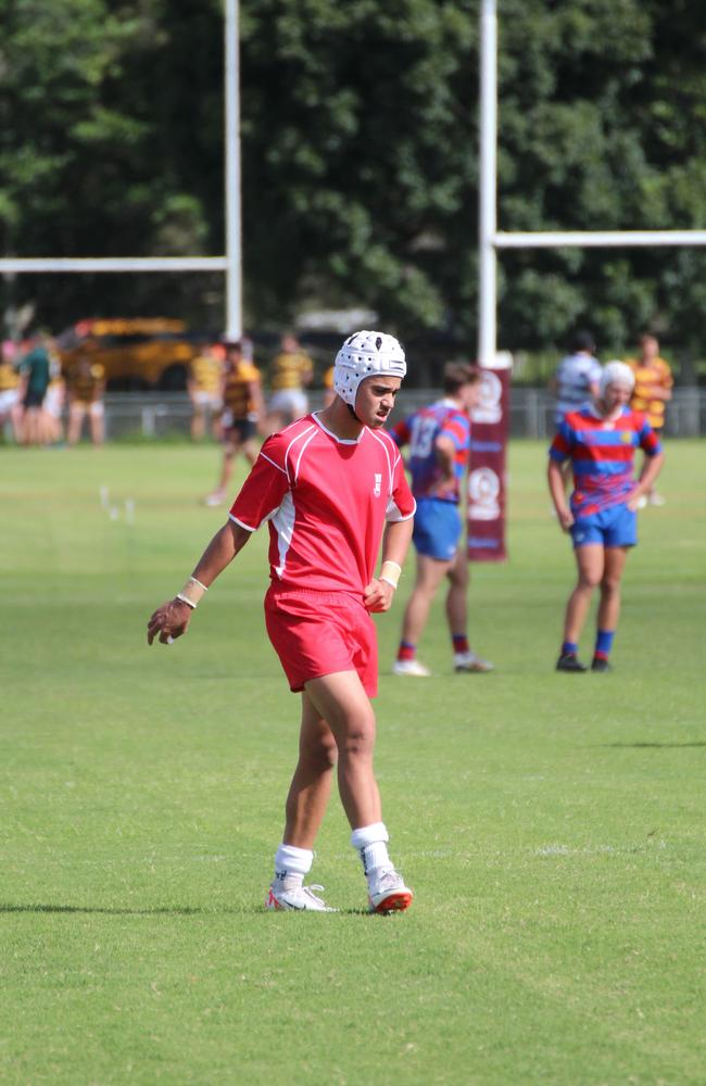 Ballymore Cup rugby action at the Albany Creek Brumbies Junior Rugby Union Club on Friday, April 12, 2024.
