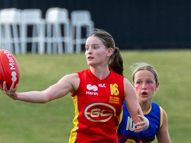 Gold Coast Suns U16 women's development player Eva Hooper. Picture: Ben Grimes.