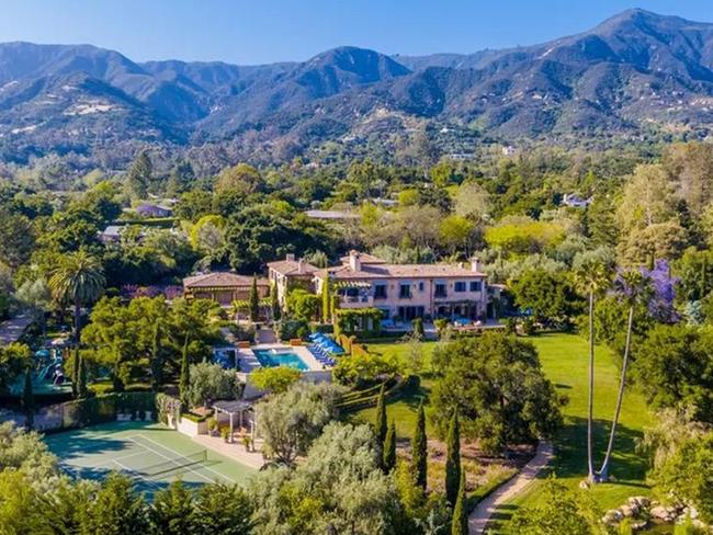 Meghan Markle and Prince Harry’s home in Montecito, Santa Barbara, California.