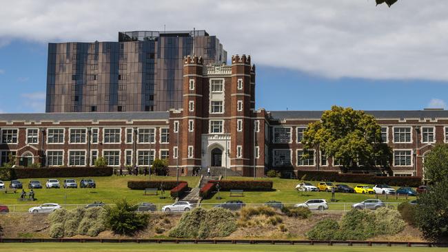 Melbourne High School students are facing disciplinary action and other consequences after innocent muck-up day pranks turned sour. Picture: David Geraghty