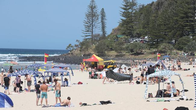 Burleigh Heads beach. Picture Glenn Hampson.