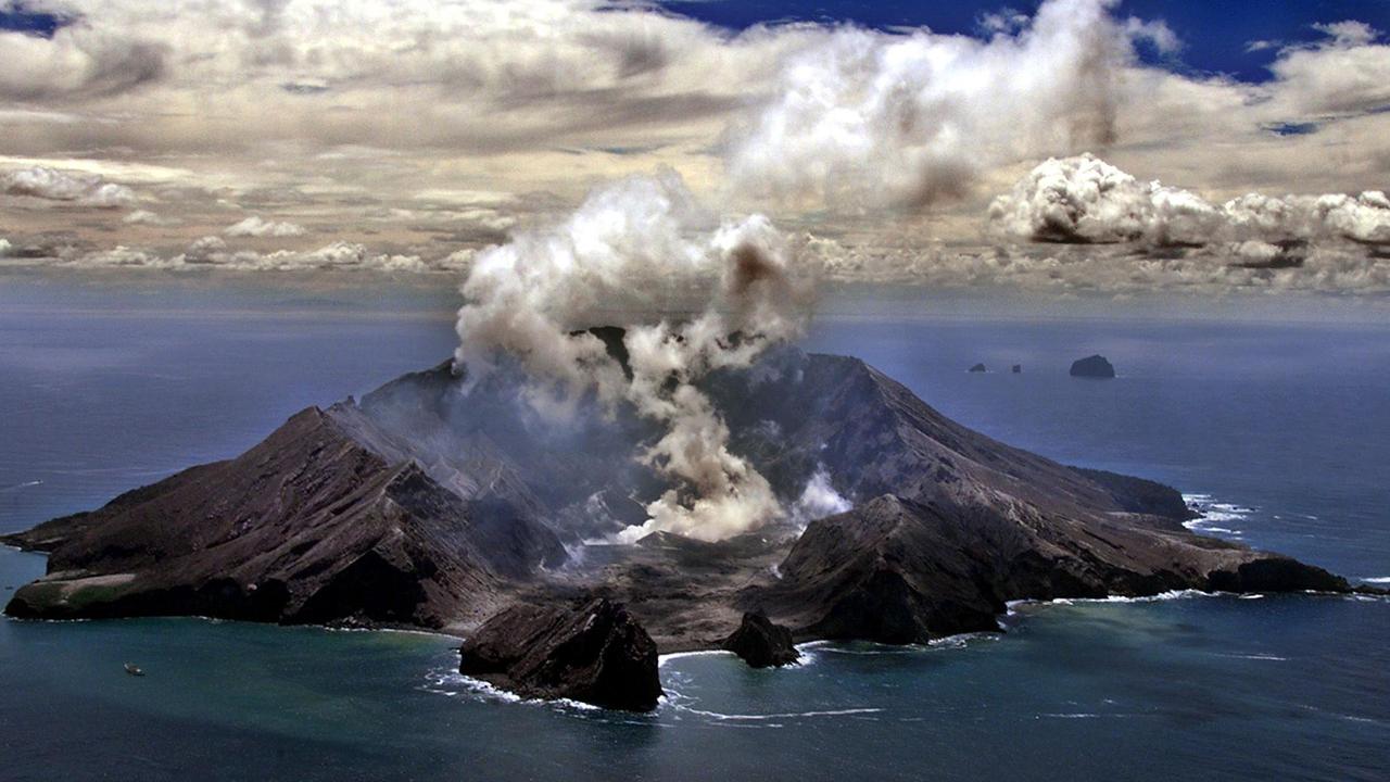 The volcano is located about 40km offshore of the Bay of Plenty. Picture: Torsten Blackwood/AFP