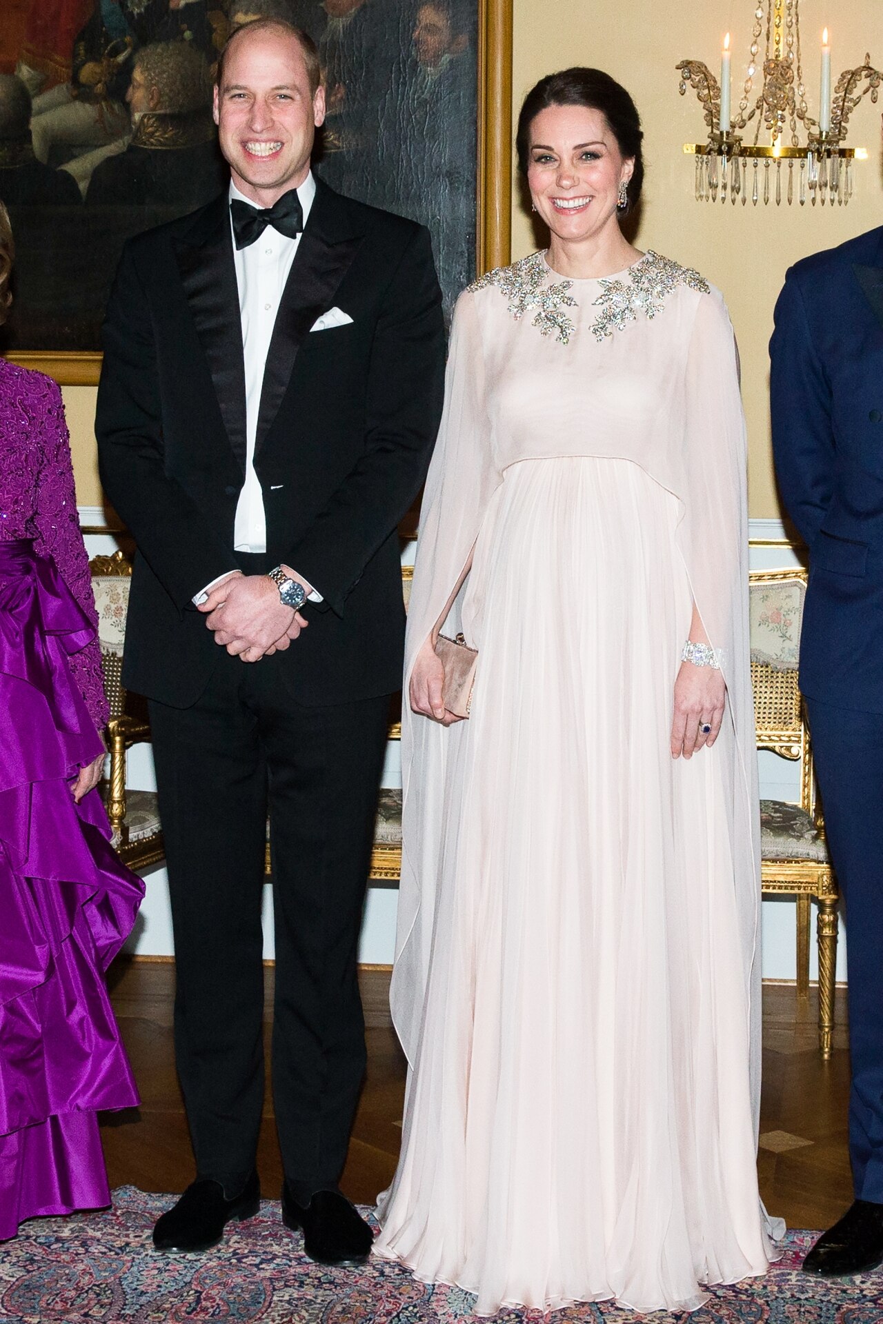 <h3>February 1, 2018</h3><p>Catherine, Princess of Wales  and Prince William, attend dinner at the Royal Palace on day three of their visit to Sweden and Norway in Oslo, Norway.&nbsp;</p>