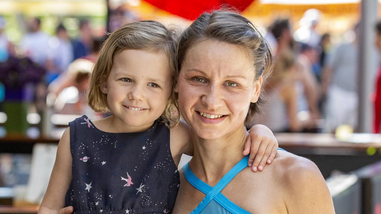 Olga Firsova with her four-year-old daughter Victoria Madgwic. Picture: Richard Walker/AAP