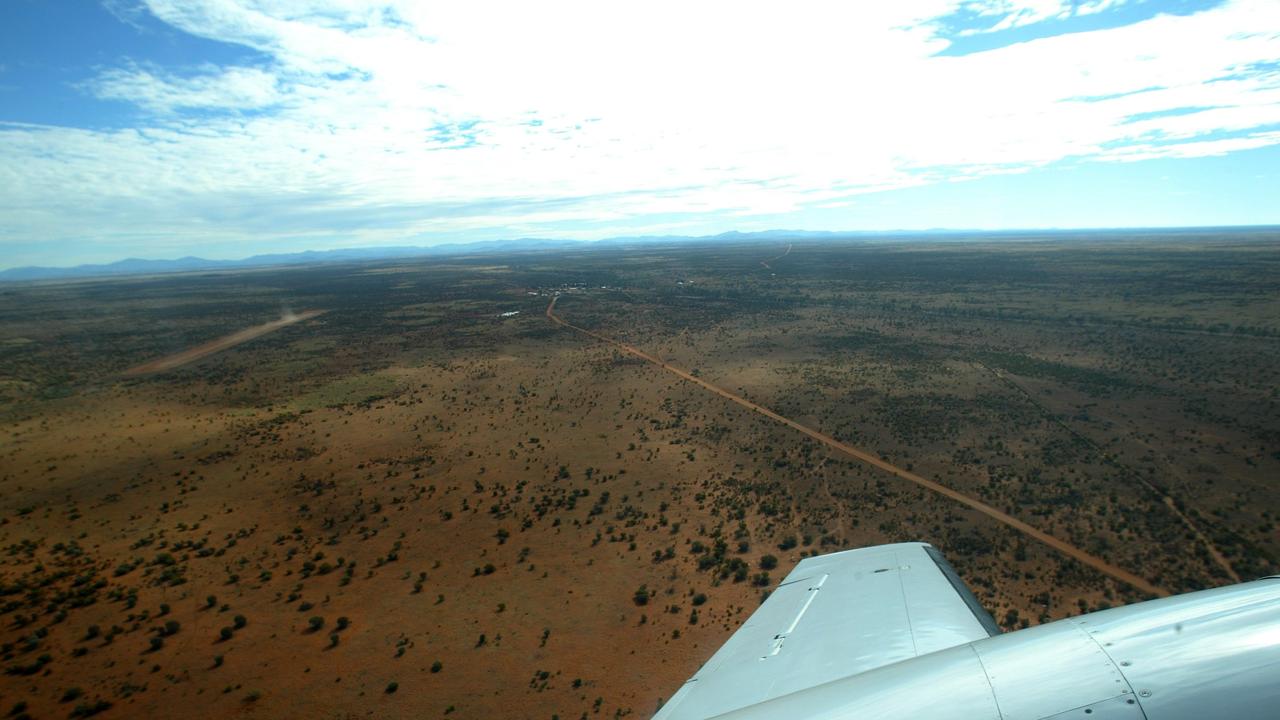 The 2018 shooting occurred in the Far North town of Fregon. Pictured: Fregon and surrounding area from above.