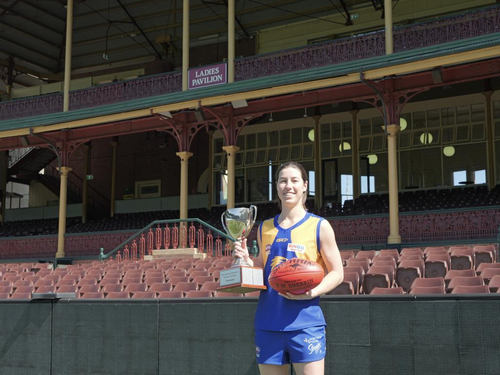 Bryany Parker has made a strong return from an ACL injury for the East Coast Eagles. Picture: Ikko Ehode Arimoto