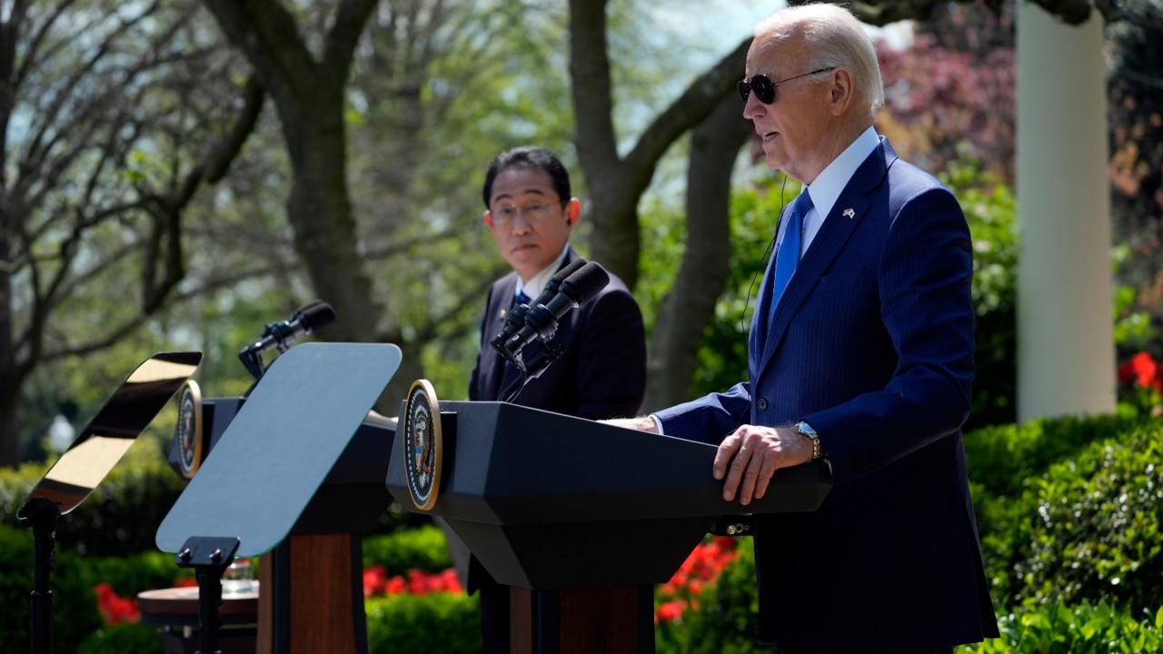 Joe Biden and Fumio Kishida announce new measures to deepen military ties