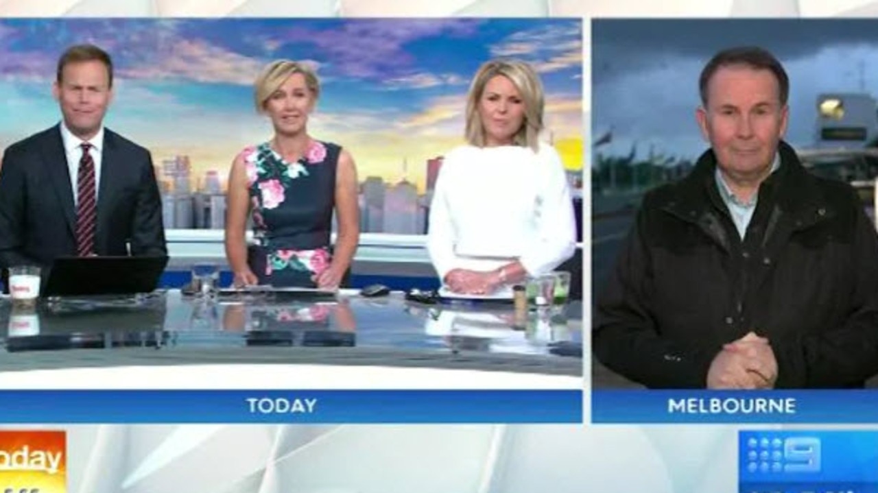 Awkward scenes during what turned out to be Georgie's last day on air.