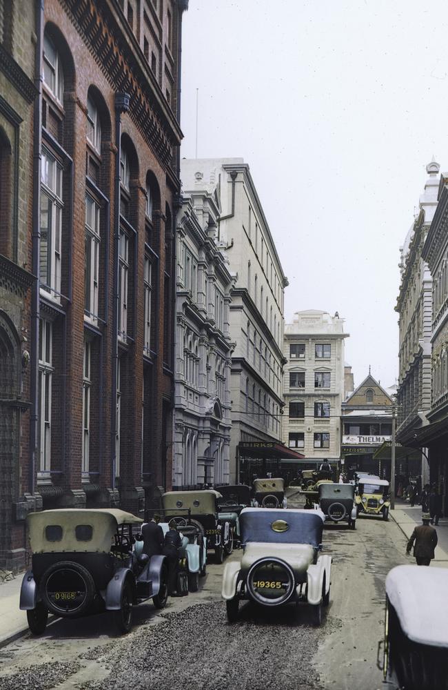 Bringing Adelaide's History to Colour Photography Exhibition - Busy traffic along Stephens Place.