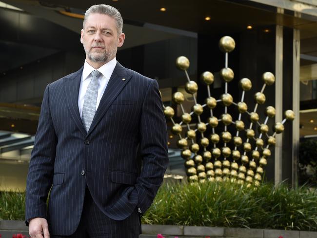 MELBOURNE, AUSTRALIA - NewsWire Photos SEPTEMBER 6, 2022: The new Crown Resort CEO Ciaran Carruthers at Crown Casino in Melbourne. Picture: NCA NewsWire / Andrew Henshaw