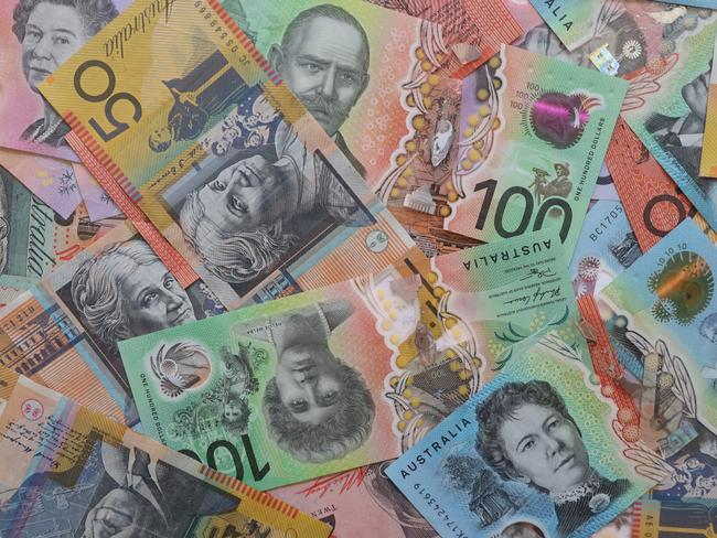 AUSTRALIA - NewsWire Photos - General view editorial generic stock photo of Australian cash money currency. Picture: NCA NewsWire / Nicholas Eagar