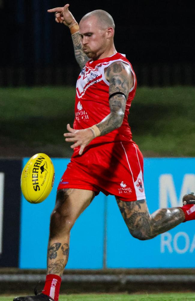 Waratah's Jayden Magro has been a standout in front of goal for Waratah since joining the side. Picture: Celina Whan / AFLNT Media