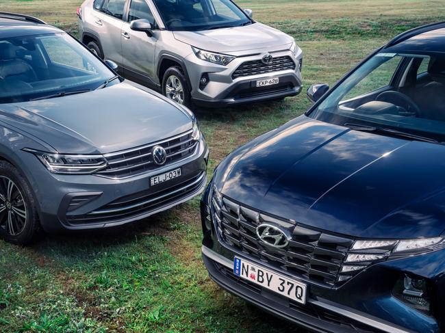 Photo of comparison test between Hyundai Tucson, Toyota RAV4 and Volkswagen Tiguan