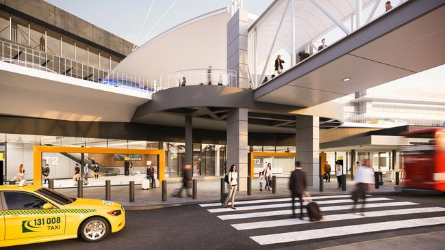 An artist depiction of a redeveloped Melbourne Airport. Picture: Supplied