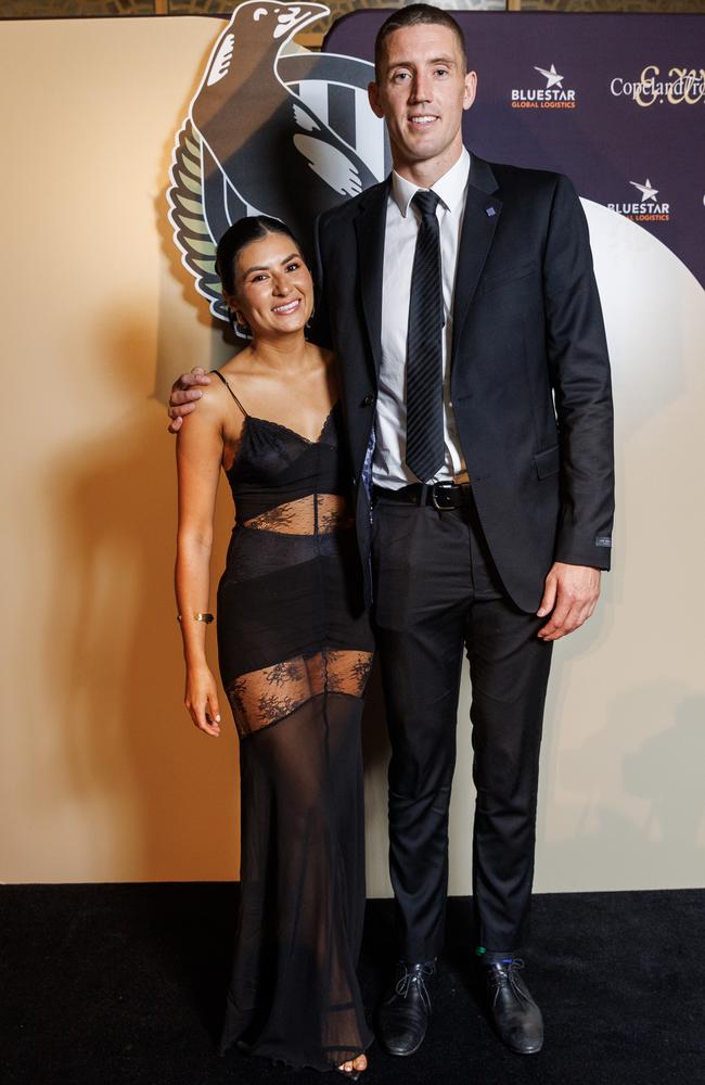 Adriana Guevara Paez wore a sheer dress for the awards ceremony. Picture: Aaron Francis / Herald Sun