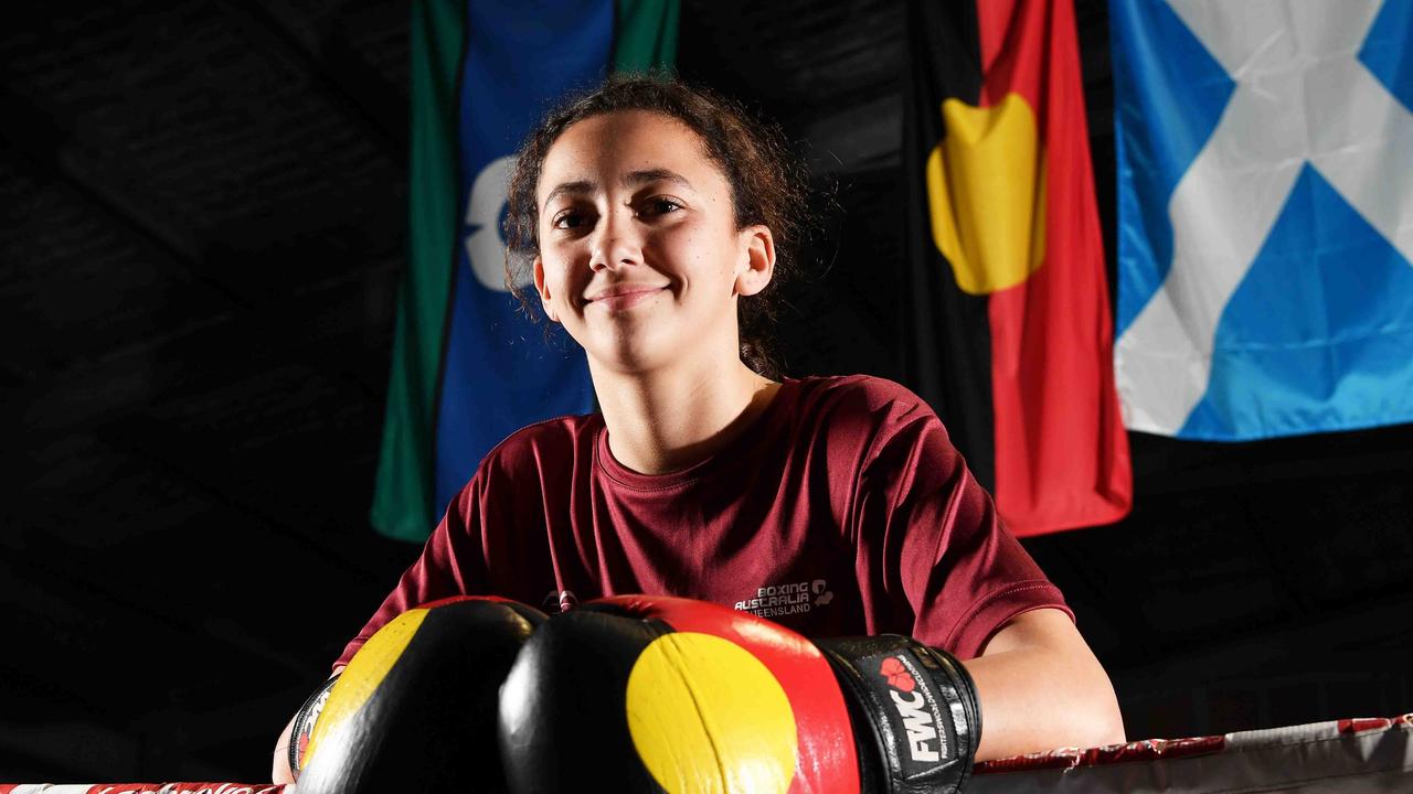 Young boxer, Tiana Rew recently won gold at the State titles. Photo: Patrick Woods.