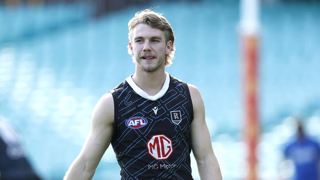 Jason Horne-Francis during Port AdelaideÃs captainÃs run at the SCG on September 19, 2024. Photo by Phil Hillyard(Image Supplied for Editorial Use only - **NO ON SALES** - Â©Phil Hillyard )