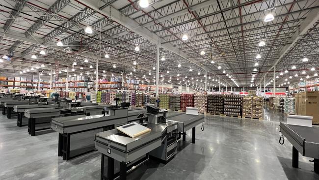 Inside the new Costco store in Coomera on the Gold Coast. Picture: Keith Woods.