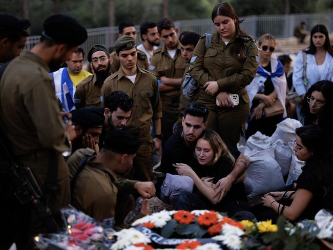 Mr Saadon died in northern Gaza during operations, days before finishing his military service. Picture: Getty Images