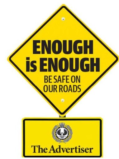 The Advertiser and SA Police have united in the Enough is Enough campaign.