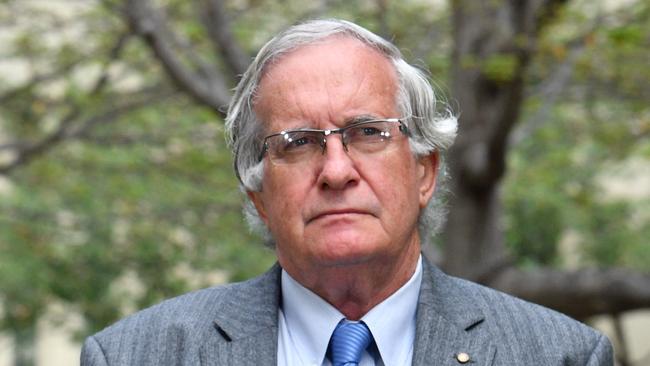 Dr Paul Bauert speaks to the media during a press conference at Parliament House. Picture: AAP