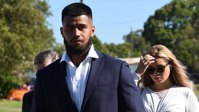 Payne Haas was charged with intimidating police after an alleged incident with his partner at Tweed Heads. Picture: NCA NewsWire / Steve Holland