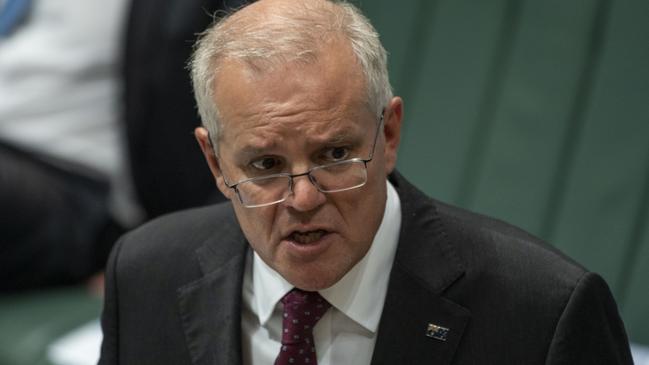 Prime Minister Scott Morrison should be seeking to capitalise on big business rebound. Picture: NCA NewsWire / Martin Ollman