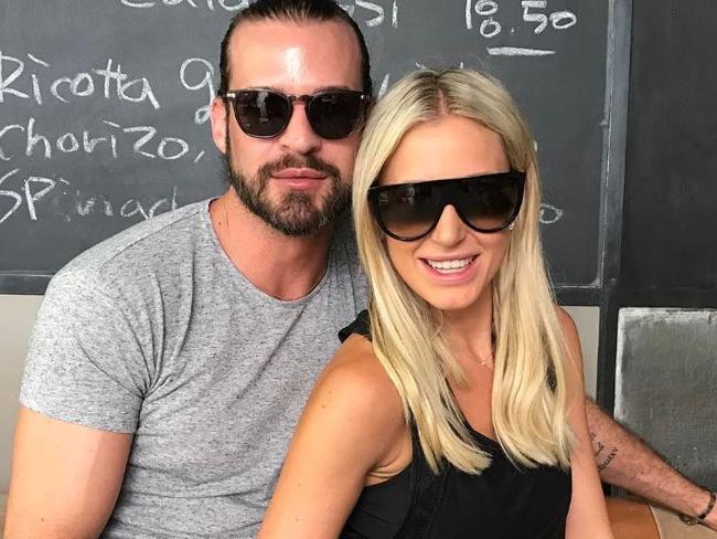 Roxy Jacenko with celebrity hairstylist Jonathan Colombini.