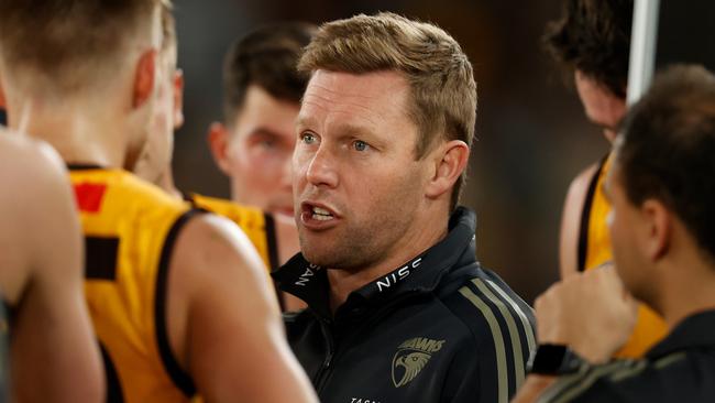 Sam Mitchell is all in on investing in draft picks to set up Hawthorn’s future. Picture: Getty Images