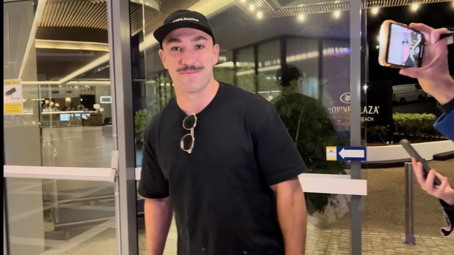 Cowboys Hooker Reece Robson arrives at the Blues' Coogee hotel ahead of his NSW Blues debut.