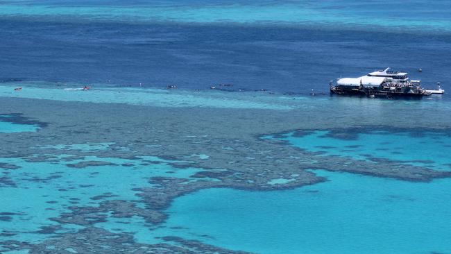 A helicopter has crashed at Hardy Reef, 65km northeast of the Whitsundays. FILE PICTURE