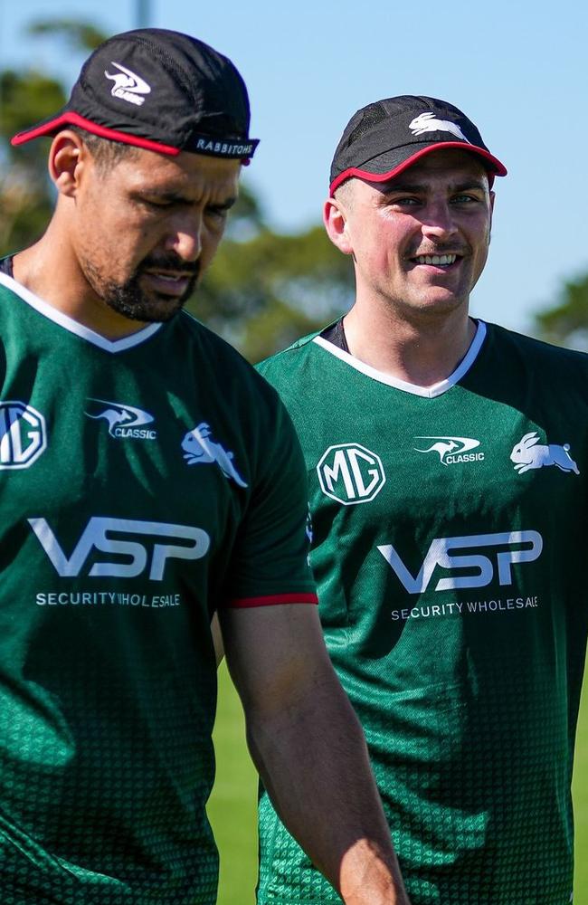 The new South Sydney halves pairing of Cody Walker and Lewis Dodd. PIc: Instagram