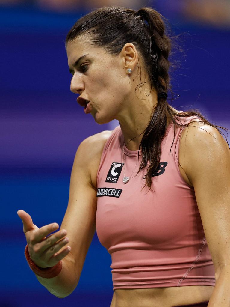 Sorana Cirstea was fuming at the extended outfit change. Sarah Stier/Getty Images/AFP