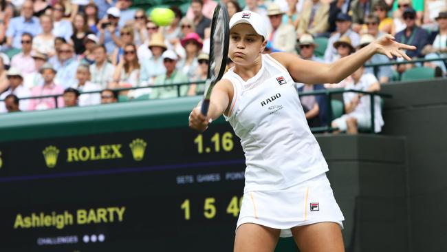 Some Aussies saw Ash Barty win her round one match. Picture: Ella Pellegrini