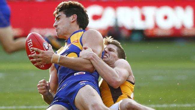 Matt Rosa’s last game at West Coast was the 2015 grand final. Picture: Colleen Petch