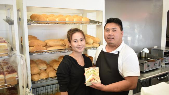 Rick and Sunny Lu, owners of Hunter Street Bakery at Brassall.