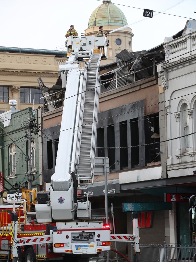 A suspicious fire has broken out at a popular nightclub on Chapel Street in Melbourne. Picture: NewsWire/ David Crosling