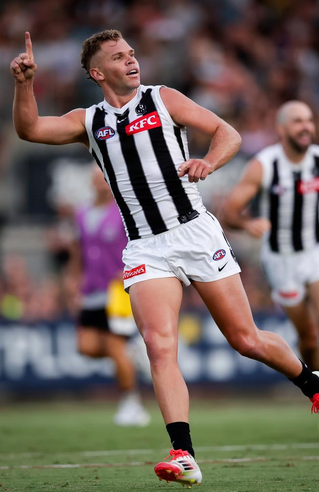 Collingwood coach Craig McRae wants recruit Dan Houston to play with no restrictions off half back this season. Picture: Dylan Burns/AFL Photos via Getty Images