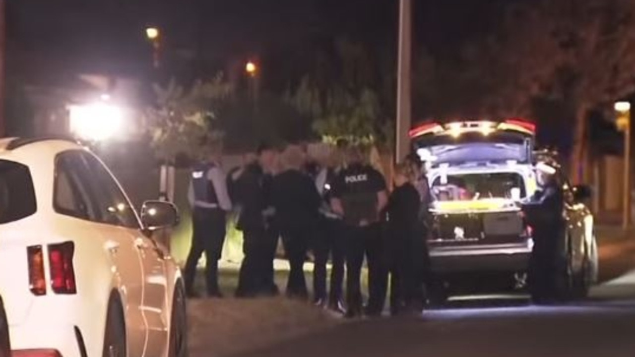 Mr Davidson, a scaffolder, was rushed to hospital from the front yard of his Quadrant Ave home with serious injuries from four separate stab wounds following the alleged attack. Picture: 7NEWS