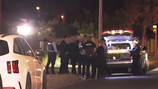 Mr Davidson, a scaffolder, was rushed to hospital from the front yard of his Quadrant Ave home with serious injuries from four separate stab wounds following the alleged attack. Picture: 7NEWS