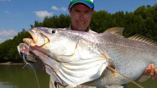 Stewie Martin with a cracking Jew taken trolling a Killalure 8ft Barra Bait.