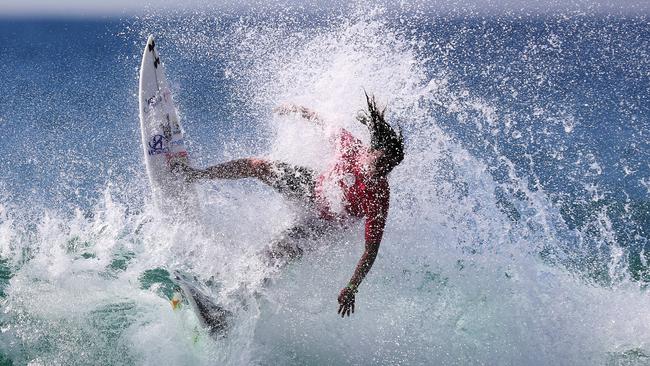 Peru's Anali Gomez at the Sydney International Womens Pro. Pic: Brett Costello