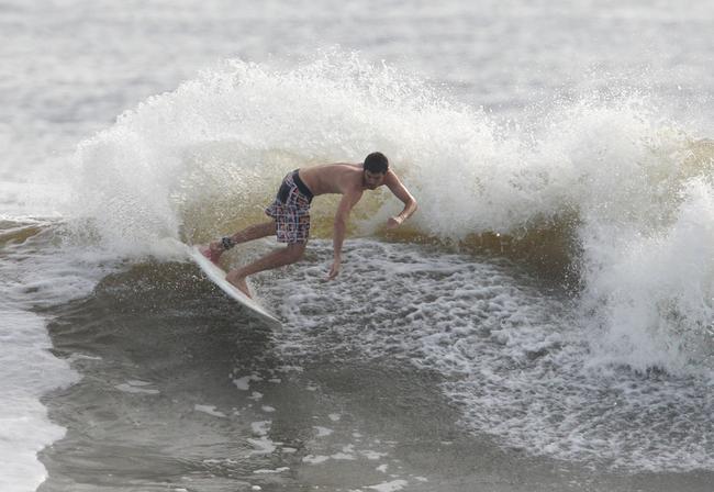 Alexandra Headland gets good lefts and rights for longboarders and shortboarders alike. Picture: Nicholas Falconer